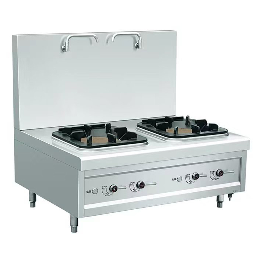 雙頭自然風燃氣低湯爐